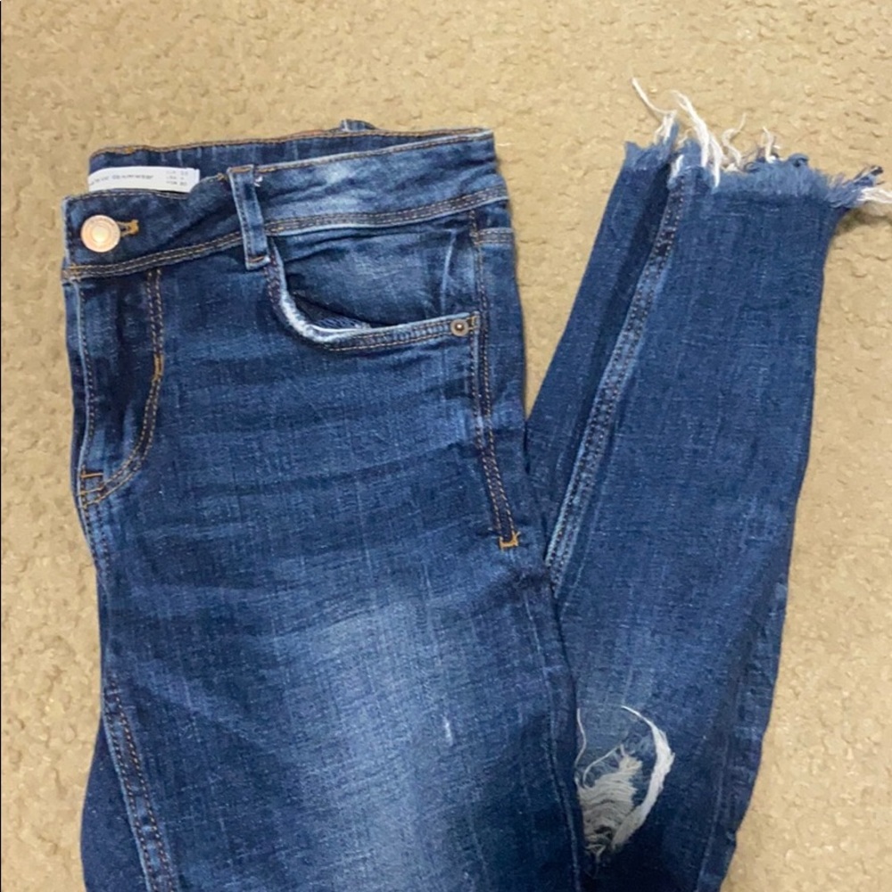 Zara ripped jeans